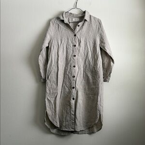 Nomad The Label 100% Linen shirt Dress